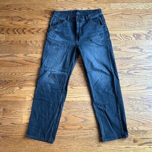 Uniqlo Men’s Vintage Black Wide Straight Jeans Size 33x31